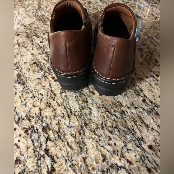 NWOT Eastland Tracie Brown Leather Slip On Shoes size 8.5 Wide - Picture 3 of 5
